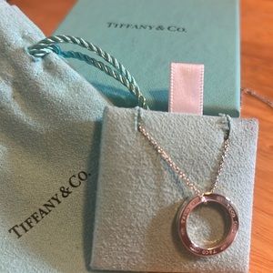 Tiffany & Co. Circle necklace 16 inches sterling silver